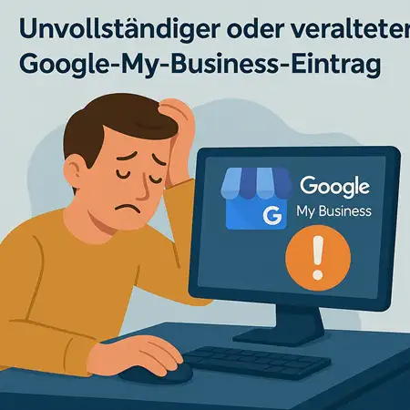 Häufige SEO-Probleme in Schwabach - Unvollständiger oder veralteter Google-My-Business-Eintrag Unvollständiger oder veralteter Google-My-Business-Eintrag