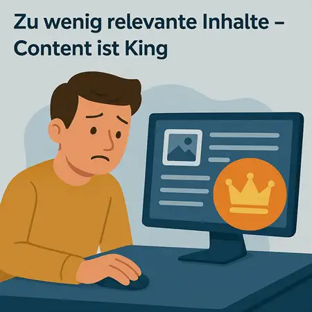Häufige SEO-Probleme in Regensburg - Zu wenig relevante Inhalte
