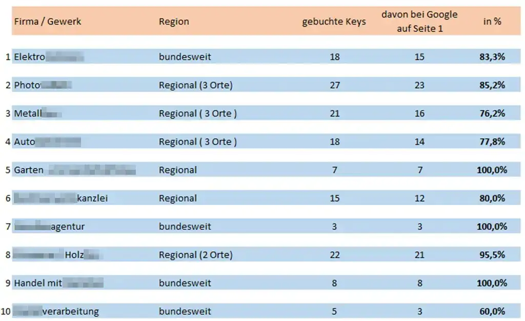 SEO Statistik
