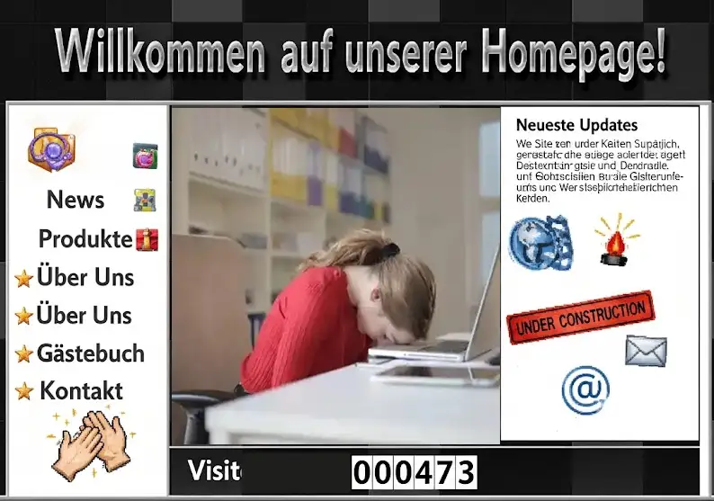 Veraltetes Design und Technik