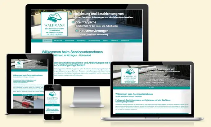 Homepage erstellen lassen Schwabach - Webdesign und SEO Referenz der Firma Servicebetrieb Waldmann